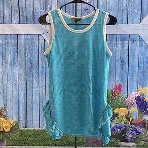 Diane Gilman ruffle tank - NWOT